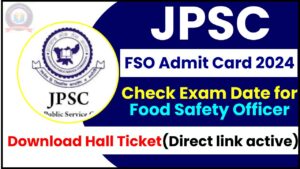 JPSC FSO Admit Card